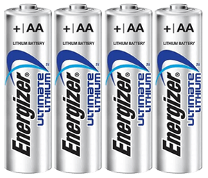 4x Energizer® Ultimate Lithium batteries