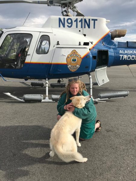Aventureira surda resgatada por cão no Alaska