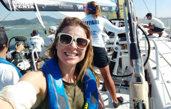No veleiro com Karina Oliani Volvo Ocean Race SPOT Blog