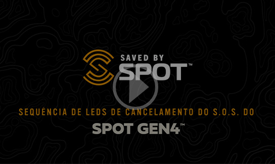 SEQUÊNCIA DE LEDs DE CANCELAMENTO DO SOS DO SPOT GEN4
